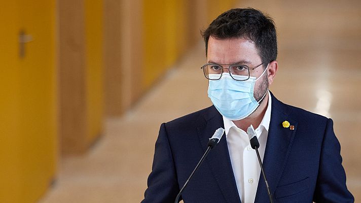 Informativo 24h - Aragonès denuncia la "operación de chantaje" del Gobierno sobre El Prat