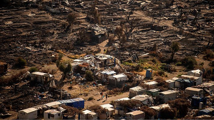 Telediario 1 - Un año del incendio que arrasó el campo de refugiados de Moria en Lesbos