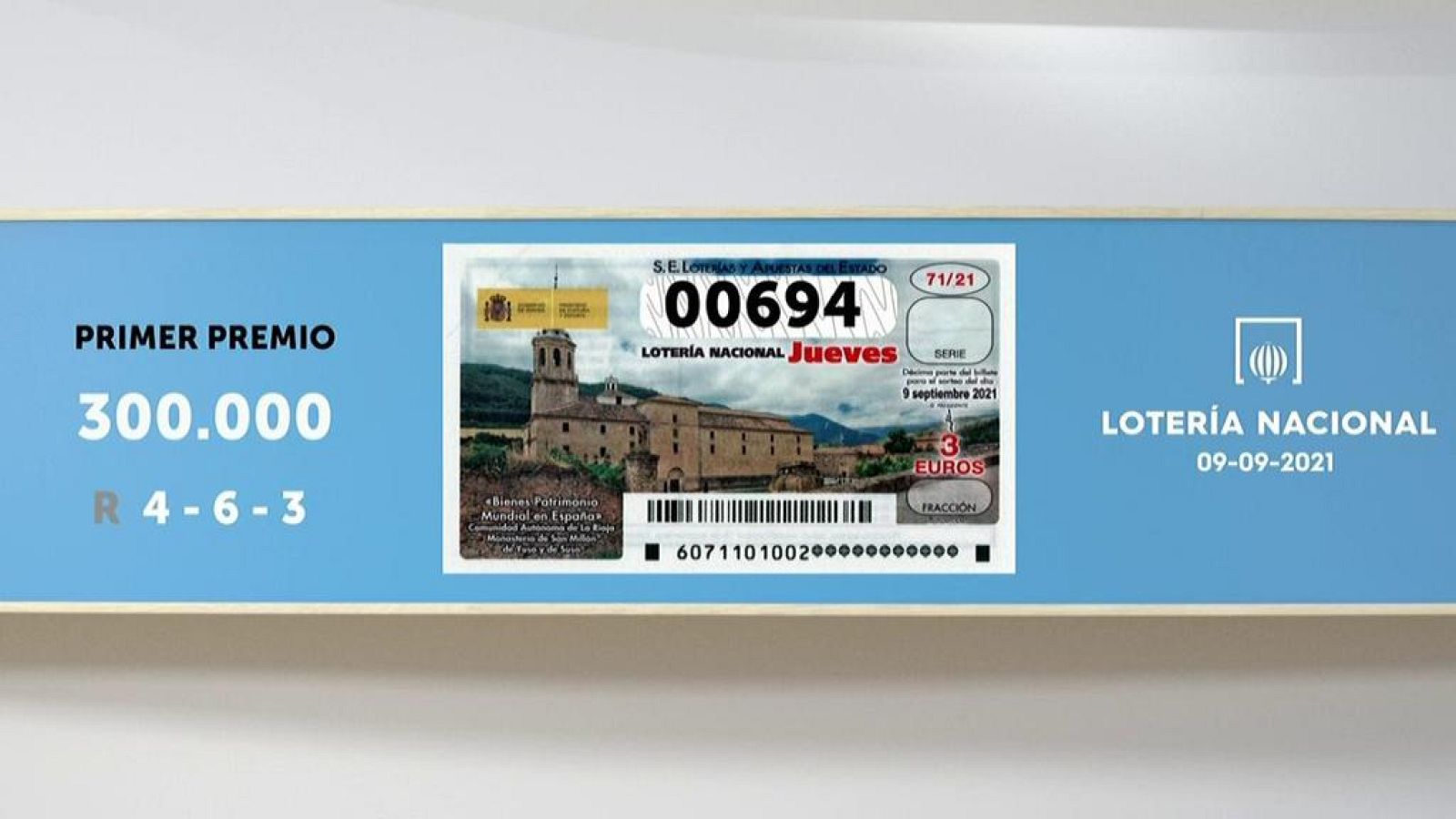 Sorteo de la Lotería Nacional del 09/09/2021 - Ver ahora