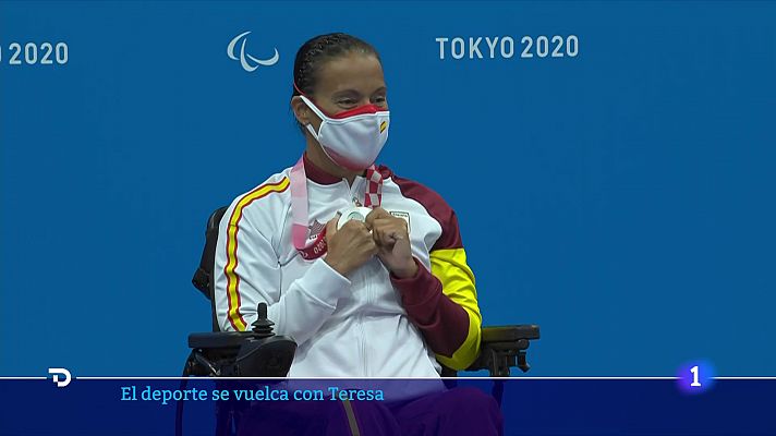 Telediario 2 - El deporte español desea la recuperación de Teresa Perales