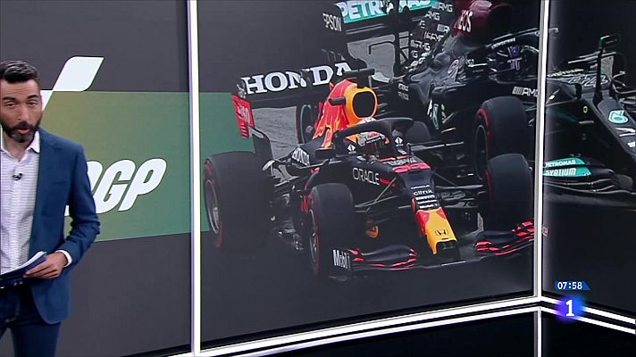 Telediario Matinal - Verstappen se pasea con su monoplaza por Palermo antes del GP de Italia