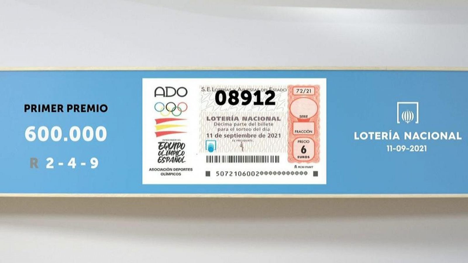 Sorteo de la Lotería Nacional del 11/09/2021 - Ver ahora