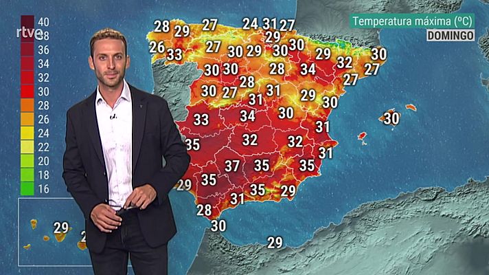 El tiempo - Posibilidad de chubascos y tormentas localmente fuertes en C