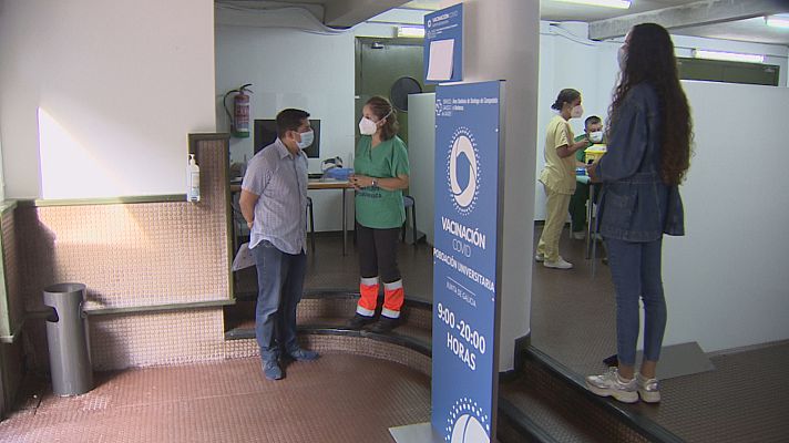 Telexornal - Galicia - Vacinación nos campus sen cita previa