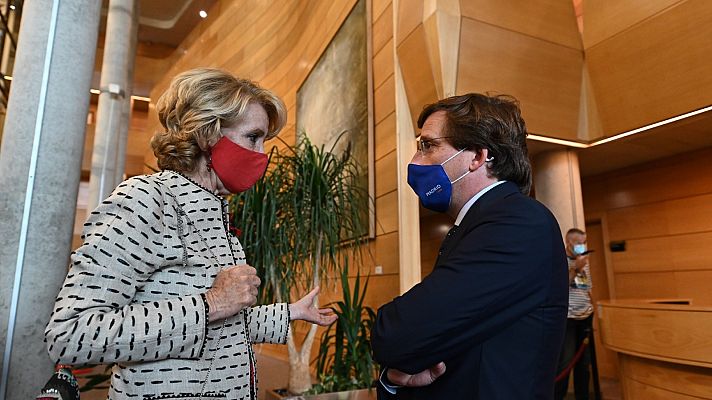 Telediario 1 - Aguirre respalda a Ayuso en la carrera por el PP de Madrid