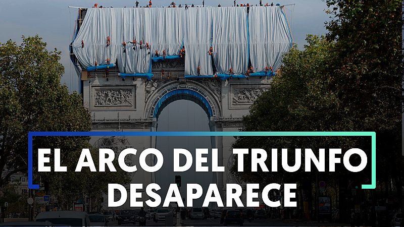 Christo empaqueta el Arco del Triunfo en París, su última obra efímera
