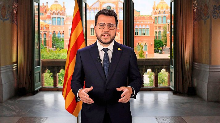 Informativo 24h - Aragonès veta la presencia de Sànchez y Turull en la mesa de diálogo de Cataluña: "Está abierta a los miembros del Govern"