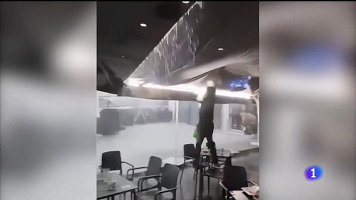 Telexornal - Galicia - Danos pola treboada