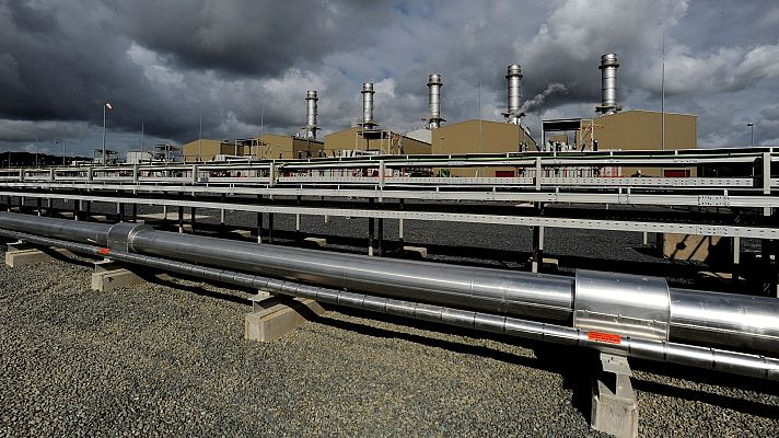 Telediario 2 - El precio del gas se multiplica por cinco en el último año y su cotización sigue al alza