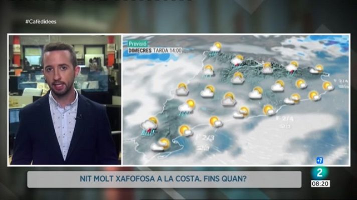 El temps - Cel enterbolit, xafogor i ruixats de tarda