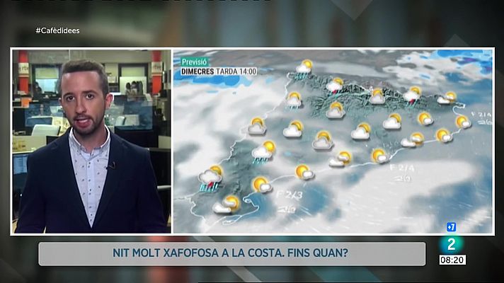 El temps - Cel enterbolit, xafogor i ruixats de tarda