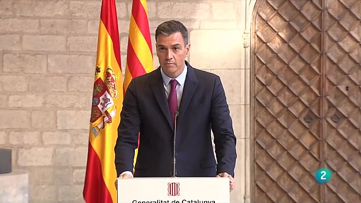 L'Informatiu - Aragonès planteja a Sánchez el referèndum com la solució "més inclusiva"