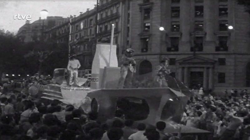 Arxiu TVE Catalunya - Panorama de Actualidad - Cavalcada de les Festes de la Mercè del 1968