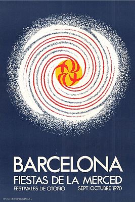 Barcelona es prepara per a les festes de la Mercè del 1970