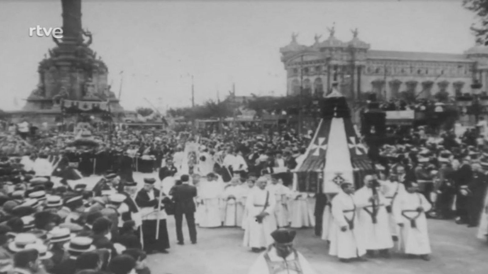 Arxiu TVE Catalunya - Mare Nostrum - Barcelona es prepara per a les festes de la Mercè del 1970