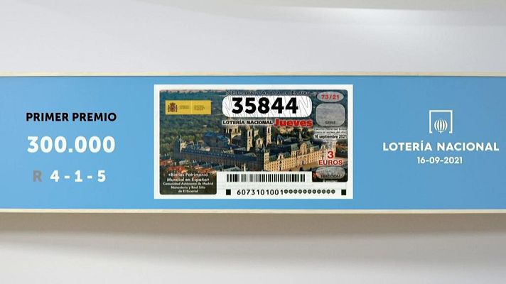 SELAE - Sorteo de la Lotería Nacional del 16/09/2021