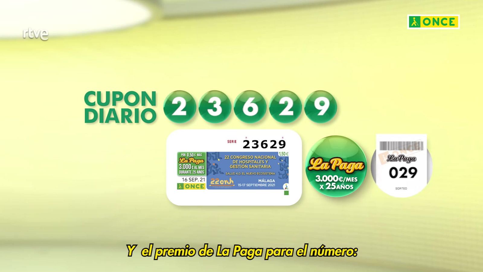 Sorteo ONCE - 16/09/21 - ver ahora