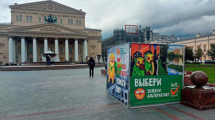Telediario 1 - Candidatos independientes a las elecciones rusas