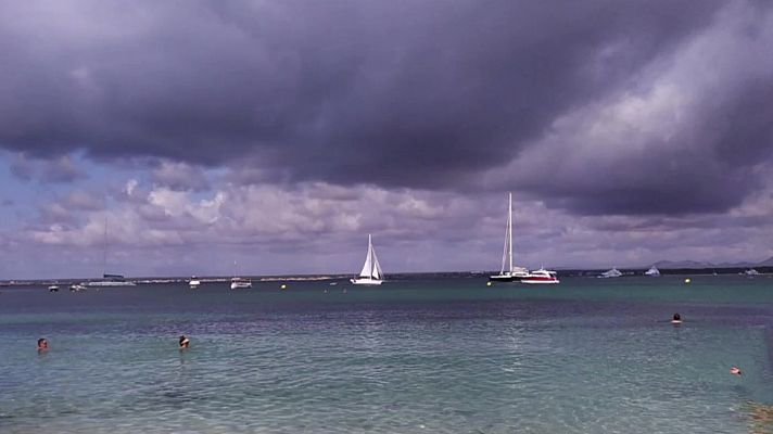 Chubascos y tormentas localmente fuertes en el área Pirenaica, Cataluña y Mallorca