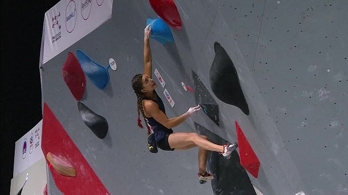Escalada deportiva - Campeonato del Mundo. Prueba Búlder final femenina