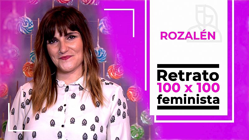 Objetivo Igualdad - Retrato 100x100 feminista: Rozaln