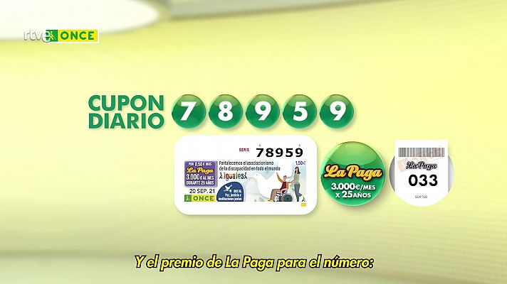 Sorteos ONCE - Sorteo ONCE - 20/09/21