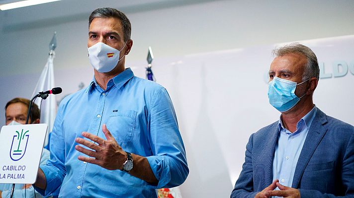 Informativo 24h - Sánchez avanza que el Gobierno ha "empezado a dar los pasos" para declarar La Palma "zona de emergencia"