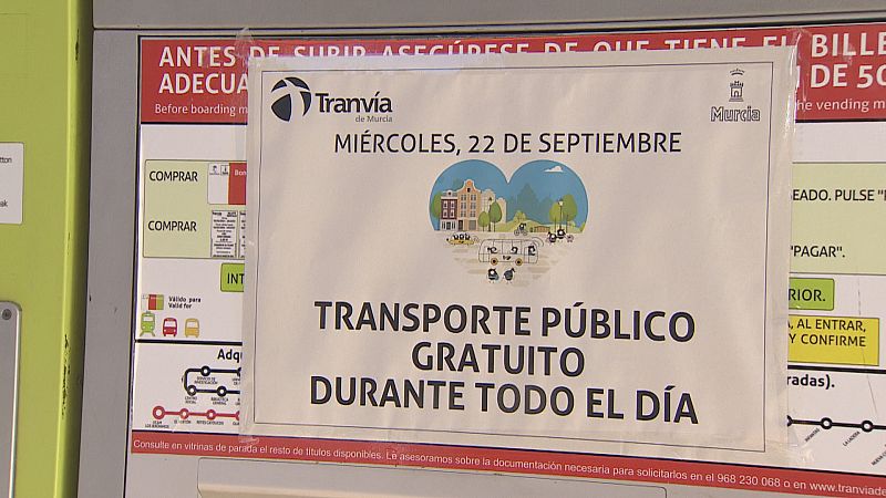 Transporte urbano gratuito en toda la región para conmemorar el Día Mundial sin coches