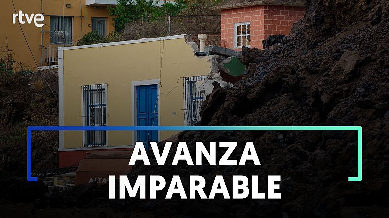 Llega al centro de Todoque la lengua de lava - Ver ahora