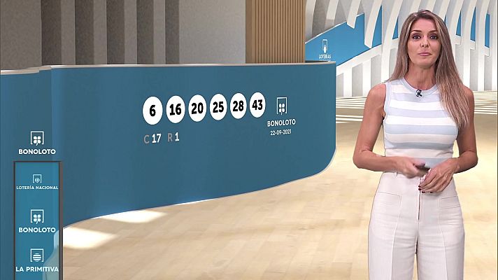 Loterías - Sorteo de la Bonoloto del 22/09/2021