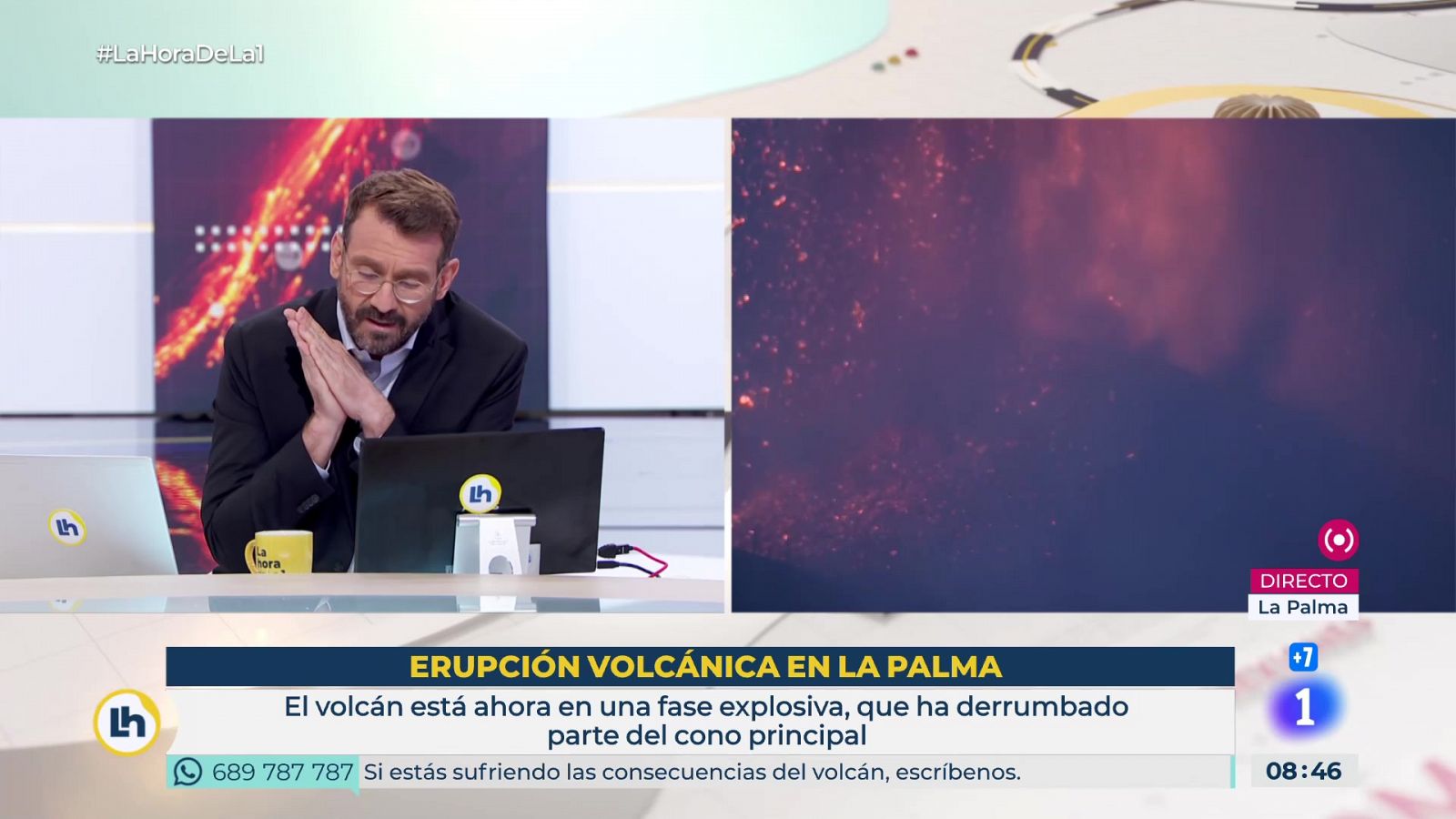 Carmen López, directora del Observatorio Geofísico Nacional: "Hay una emisión importante de lava"