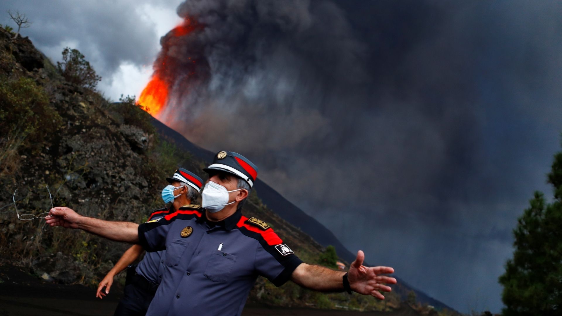 Los vecinos de La Palma desalojados