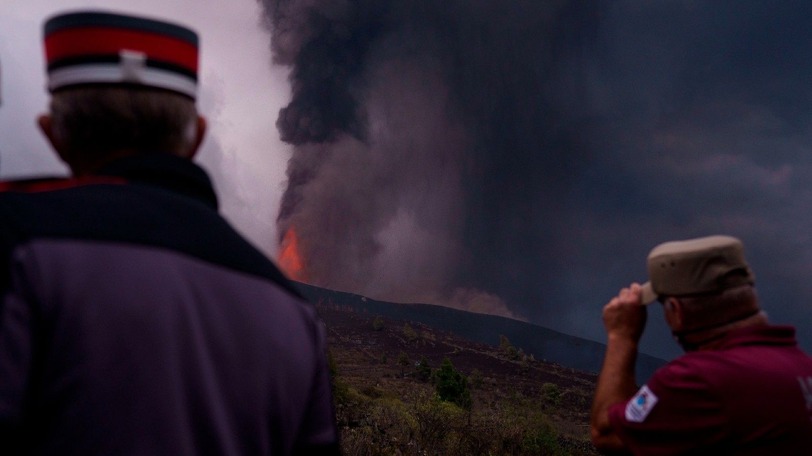 El volcán transforma el paisaje de La Palma