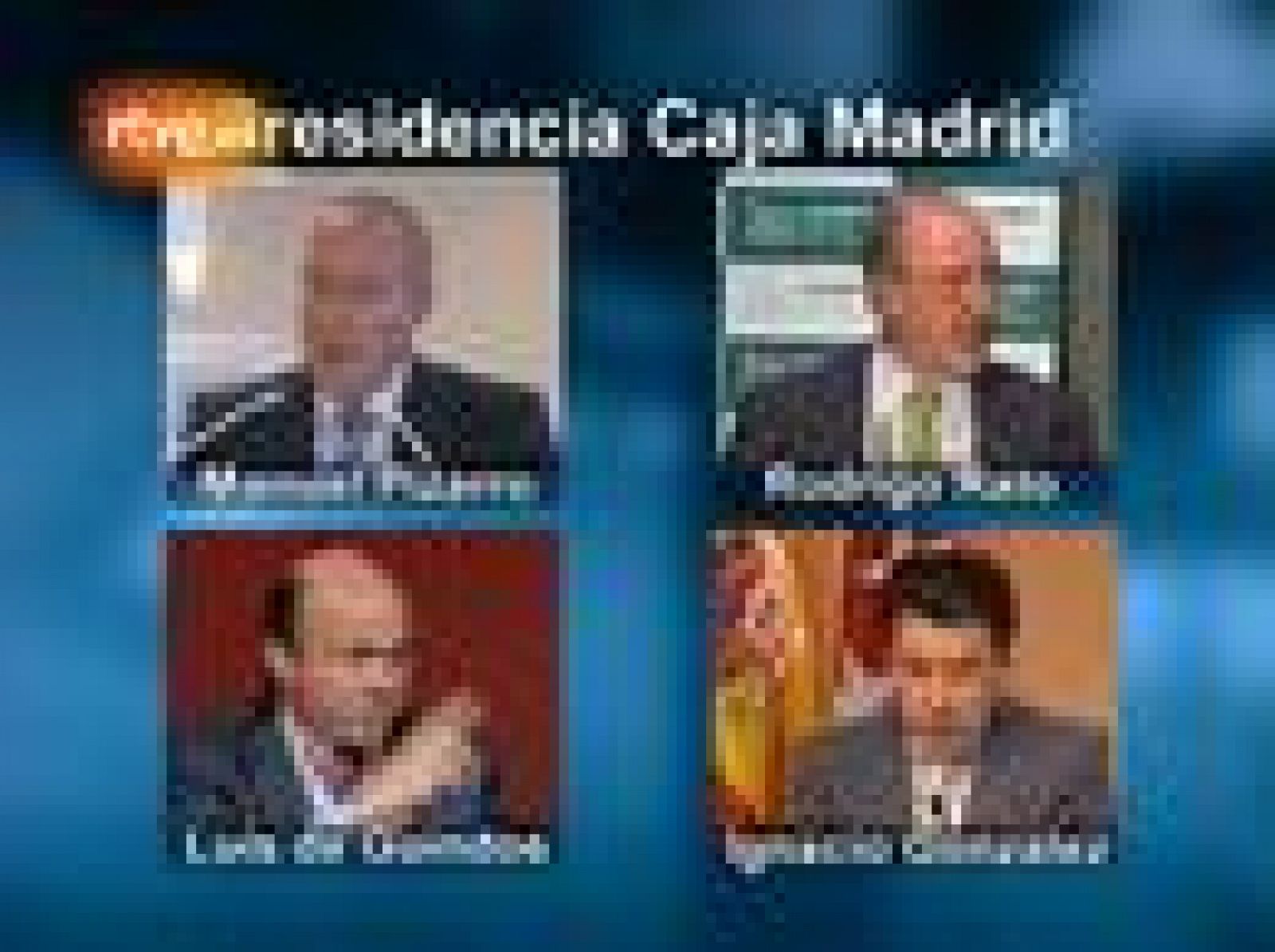 Ignacio Gonzalez, Rodrigo Rato, LUis de Guindos y Manuel Pizarro son los candidatos.