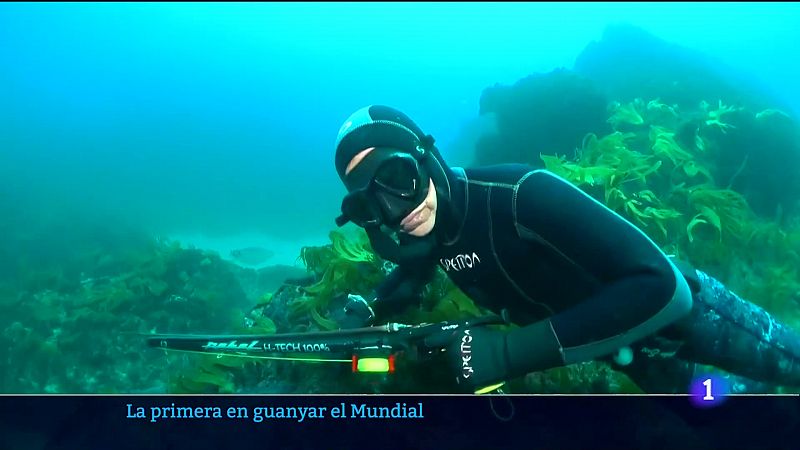 La primera campiona del món de pesca submarina.