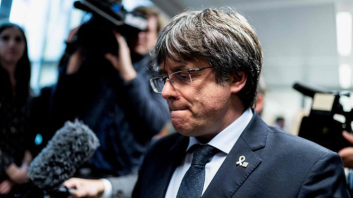 Telediario 1 - Segunda detención de Puigdemont desde que huyó de España y con debate sobre la validez de la euroorden
