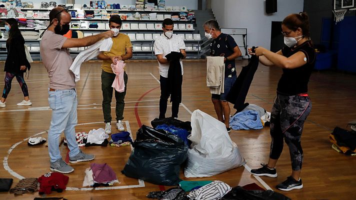 Telediario 1 - Equipos de psicólogos ayudan a los afectados por el volcán de La Palma a superar el estrés y la angustia