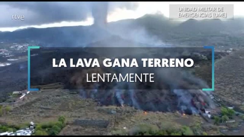 La lava sigue avanzando en La Palma