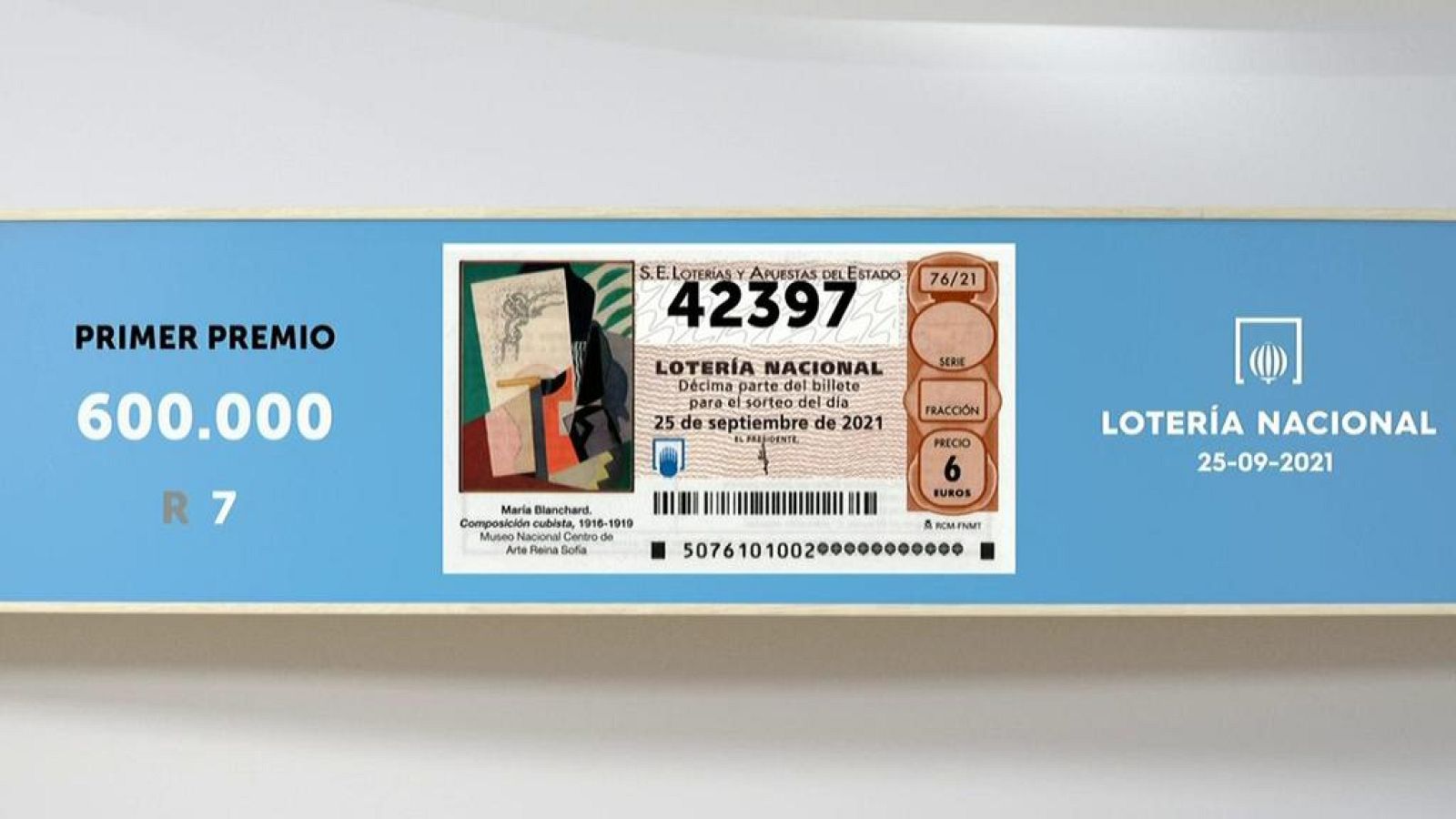 Sorteo de la Lotería Nacional del 25/09/2021 - Ver ahora