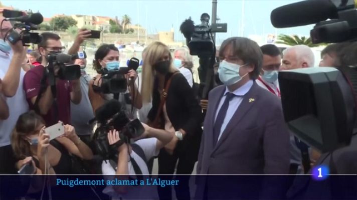L'Informatiu - Puigdemont, aclamat a l'Alguer