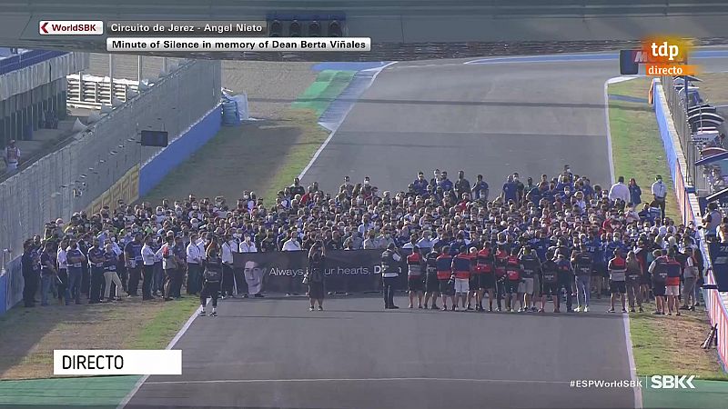 Minuto de silencio en Superbike en honor a Dean Berta Viales | Ver