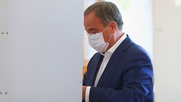Informativo 24h - El conservador Laschet (CDU) dice que "cada voto cuenta para decidir el rumbo alemán"