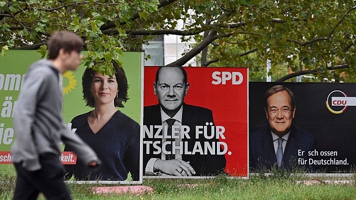 Telediario 1 - El SPD aventaja ligeramente a los conservadores en Alemania
