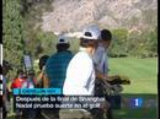  - Nadal se relaja con el golf