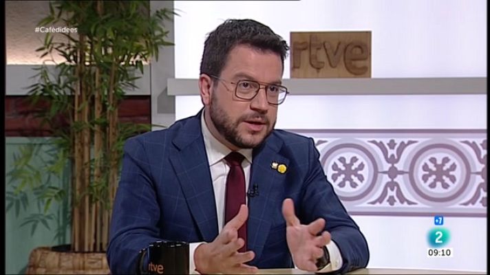 Cafè d'idees - Aragonès: "La clau és mantenir el rumb"