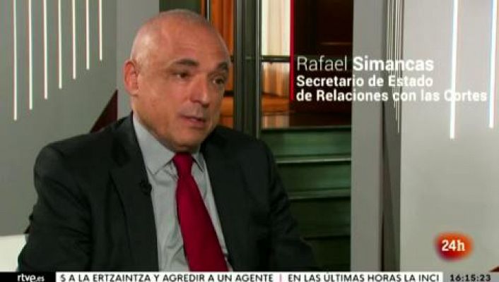 Rafael Simancas, sec. de estado de Relaciones con las Cortes