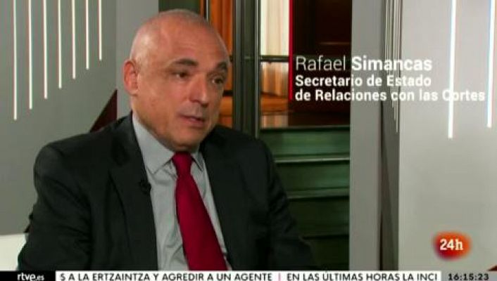 Parlamento - Rafael Simancas, sec. de estado de Relaciones con las Cortes