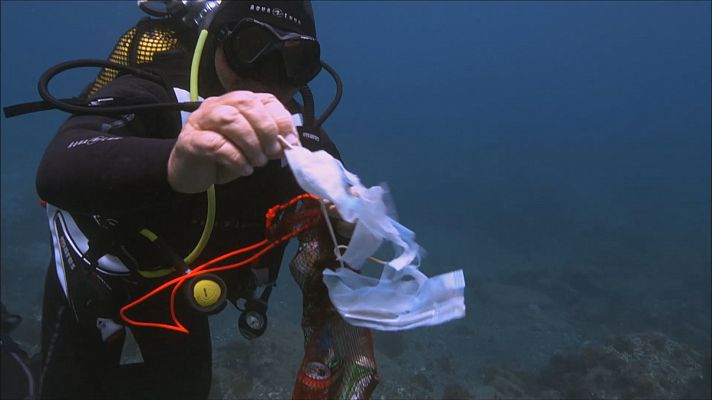 Noticias Murcia - Buceadores voluntarios retiran 240 kilos de basura de las playas de la Región en sólo dos días