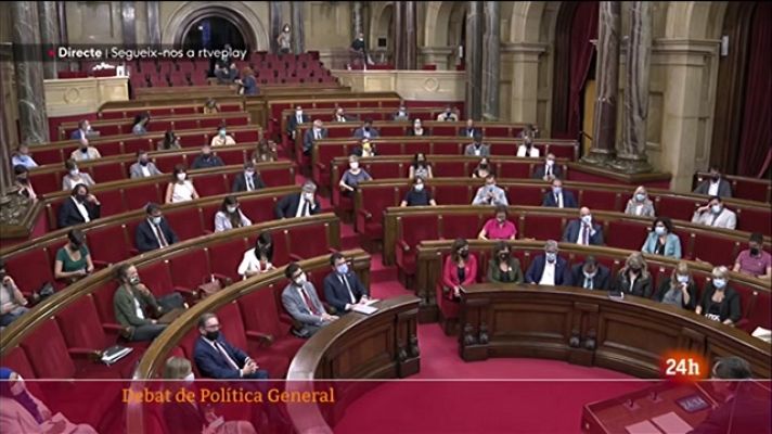 L'Informatiu - L'oposició al Parlament furga en les divisions internes del Govern català, mentre socialistes i comuns veuen "feble" l'executiu, però estenen la mà a Pere Aragonès