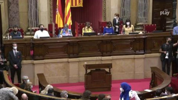 Segona jornada del Debat de Política General: Pere Aragonès escolta la rèplica dels grups
